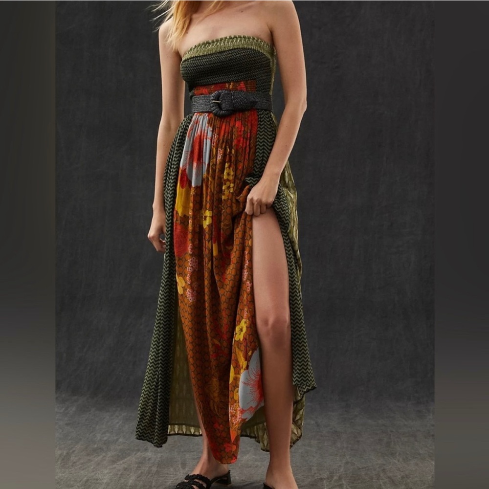 Tube top dress from Anthropologie